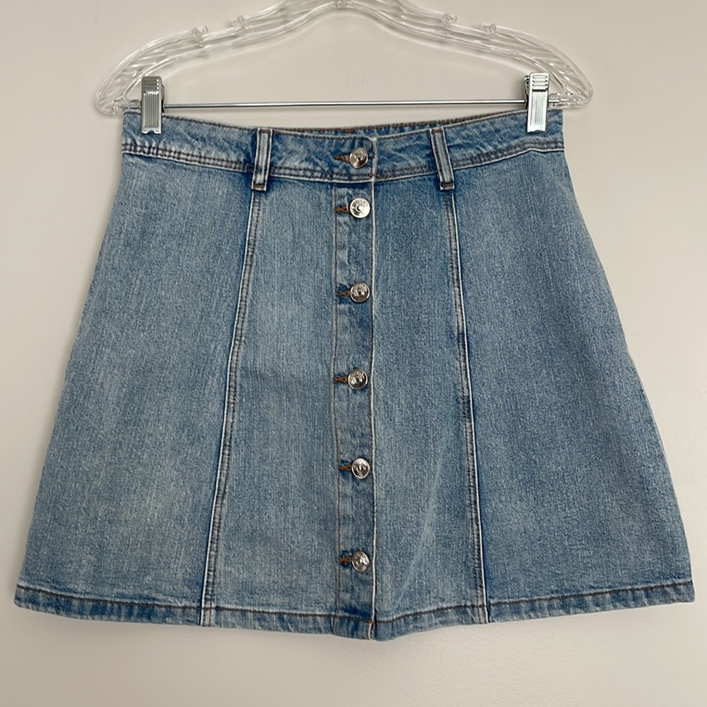 H&M Divided Skater Denim Skirt Size 6